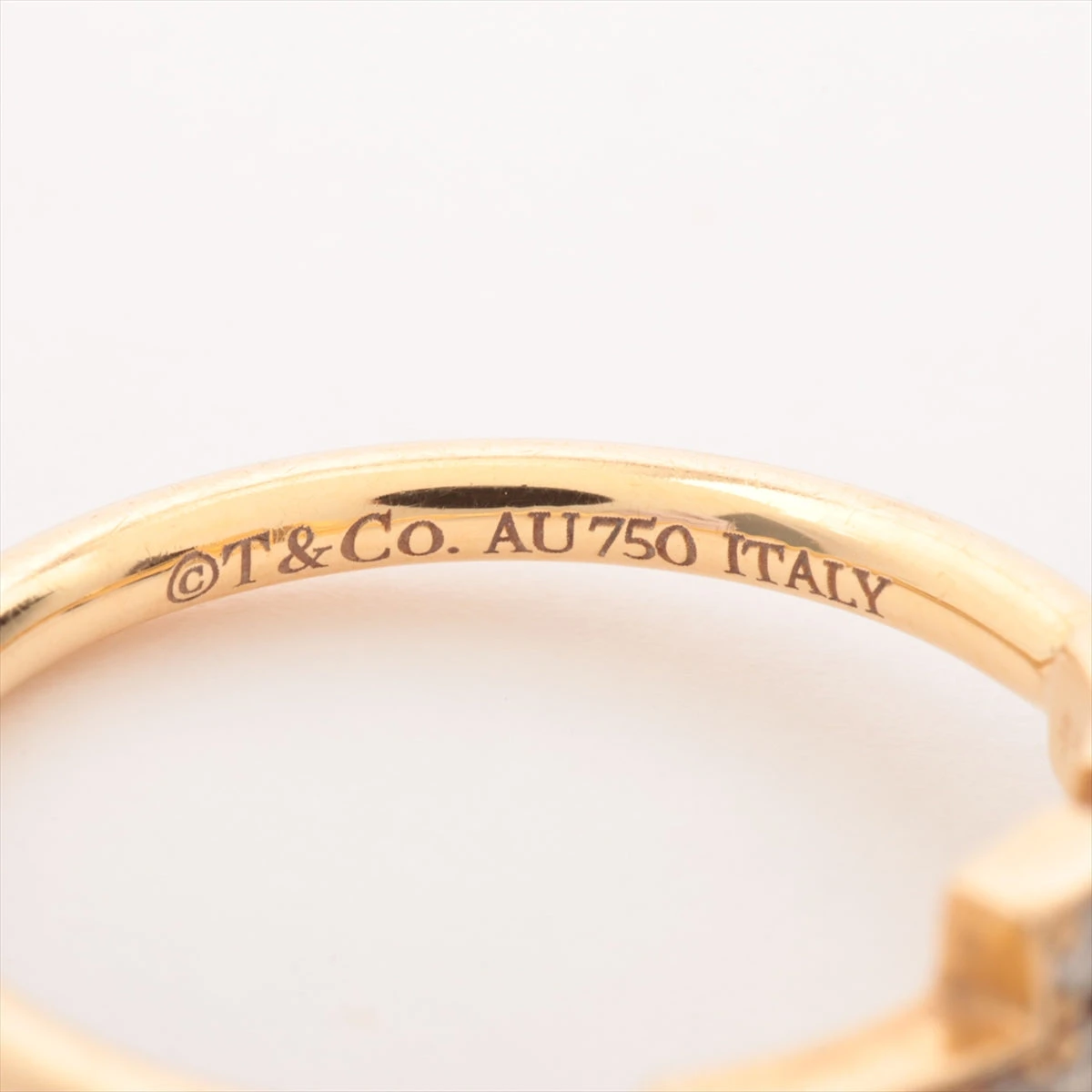 ティファニー Tワイヤー ダイヤ リング 750(YG) 2.5g AP105275
