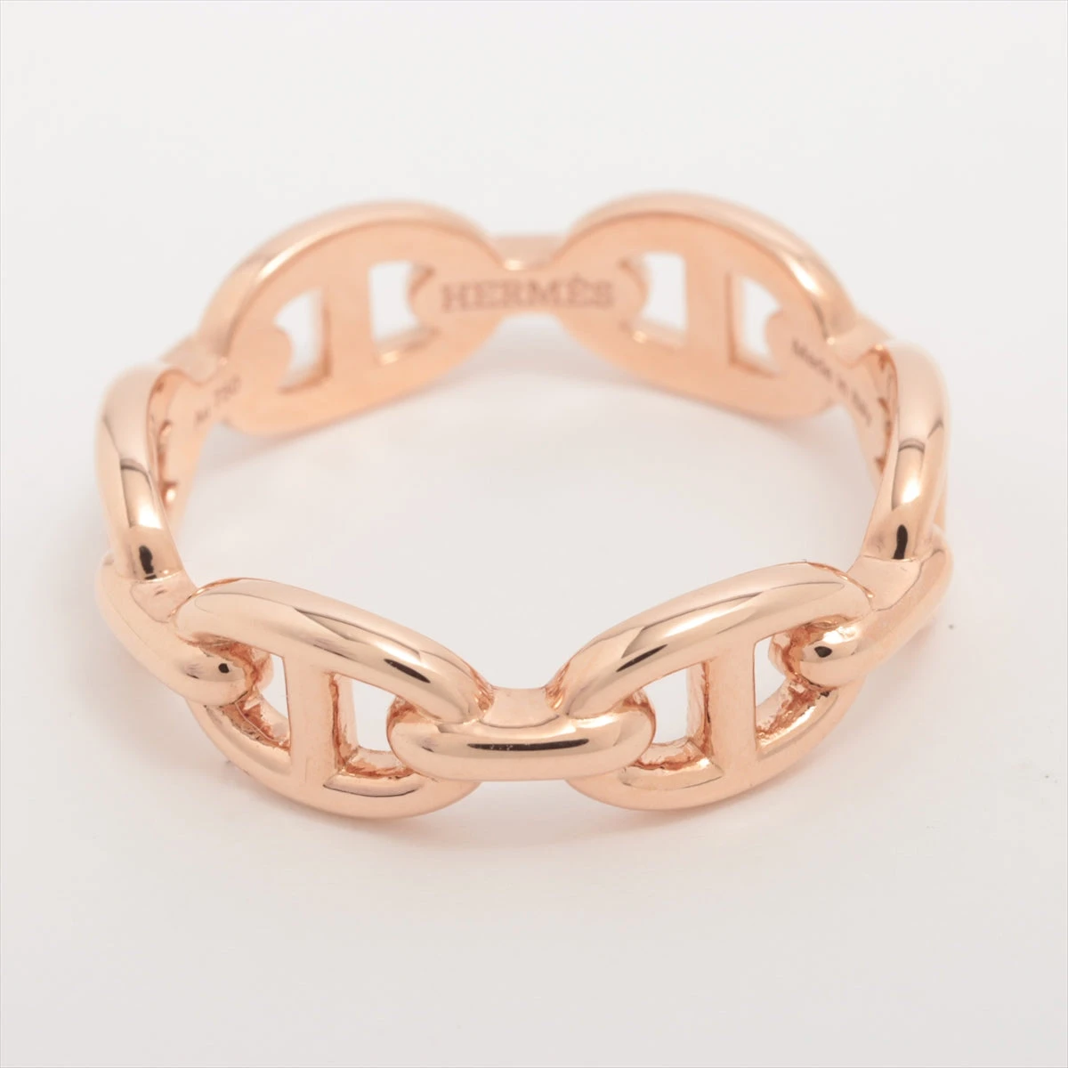 エルメス シェーヌダンクル アンシェネ リング 750(PG) 4.3g 54