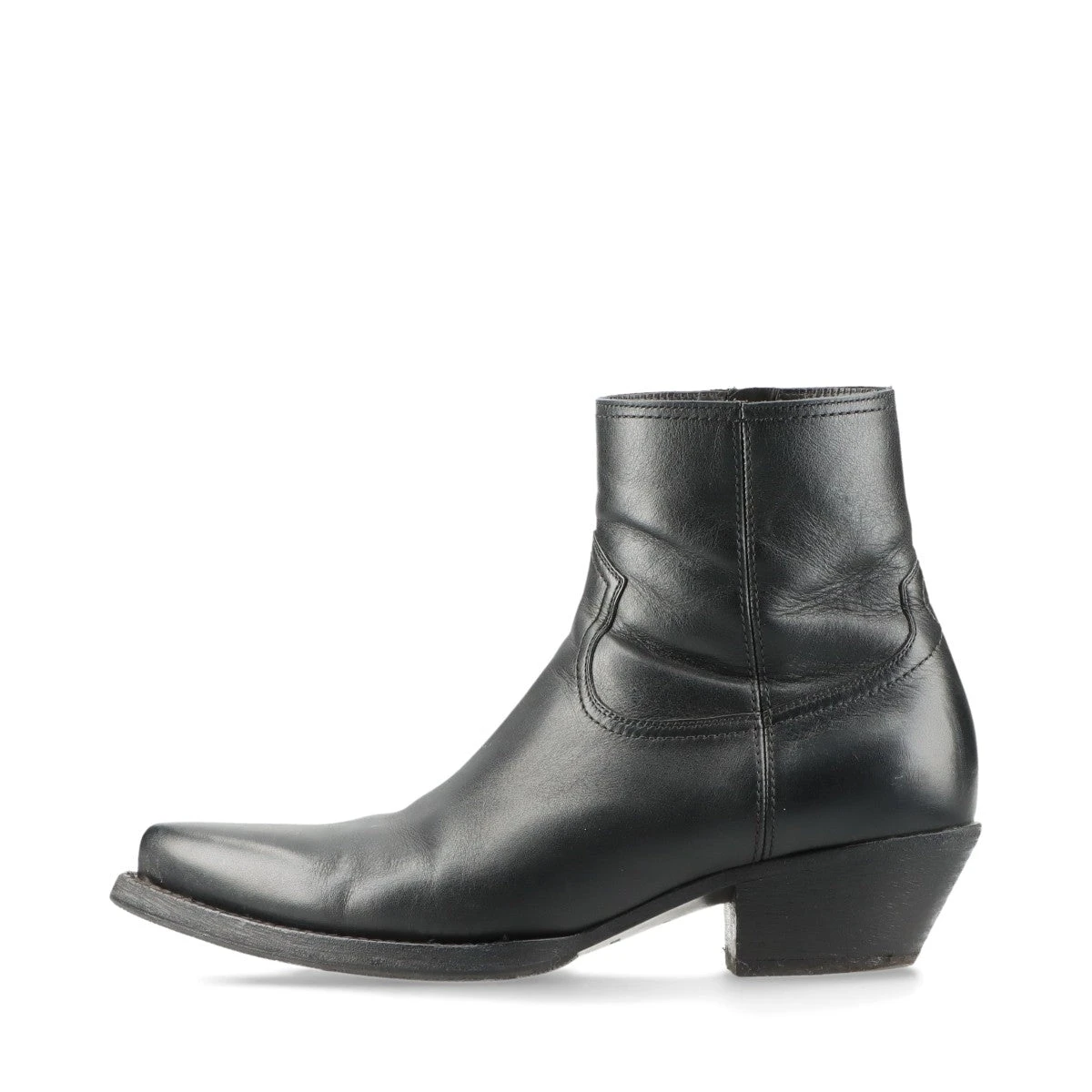 Saint Laurent スウェード ヒールブーツ ルーカス 41 【公式通販】