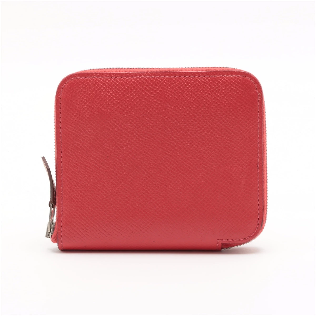 【美品】エルメス アザップ コンパクト シルクイン レッド HERMES エルメス 二つ折り財布 アザップ シルクイン コンパクト
