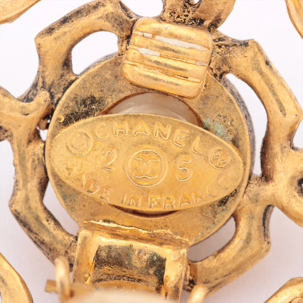 希少ビッグココマークミラー大ぶりイヤリング2-5