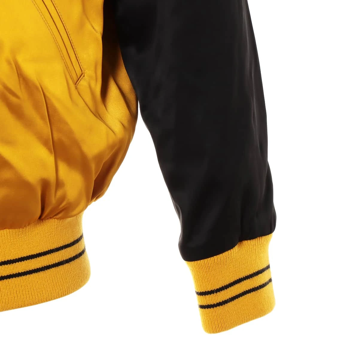 セリーヌ 21SS レーヨン ブルゾン 46 ブラック×イエロー エディ期