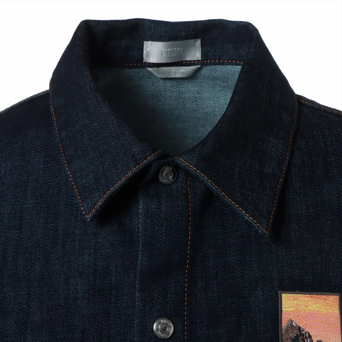 Dior x Kim Jones Kerouac Logo Oversized Denim Shirt Jacket