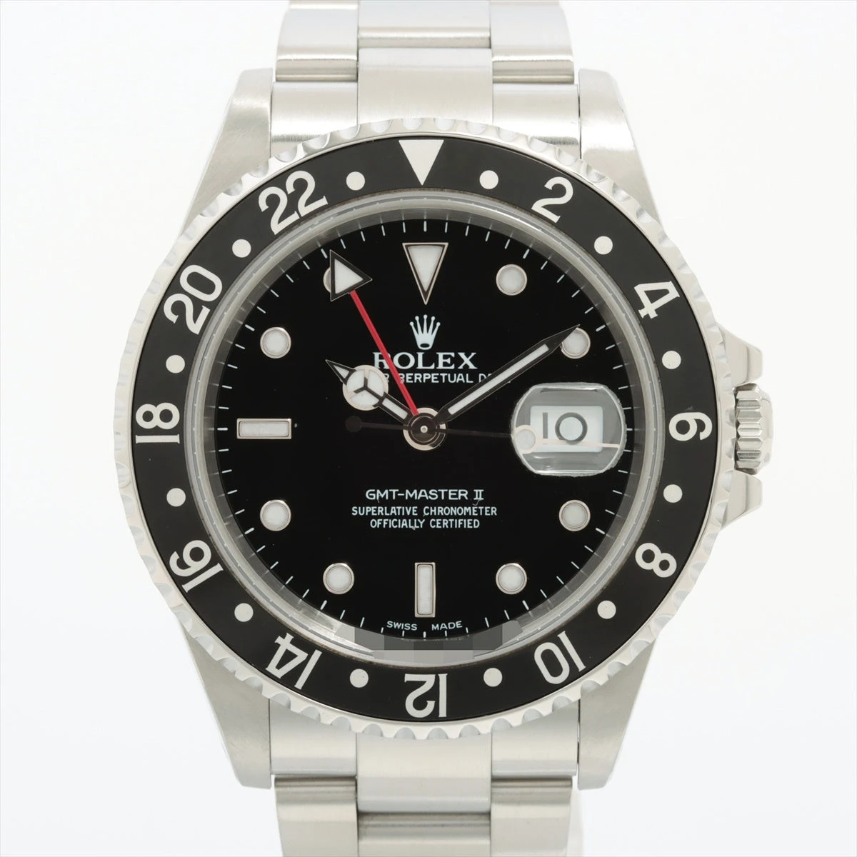 ロレックス GMTマスター Ⅱ 16710 P697944 SS AT 黒文字盤 総コマ数13 あまりごま3