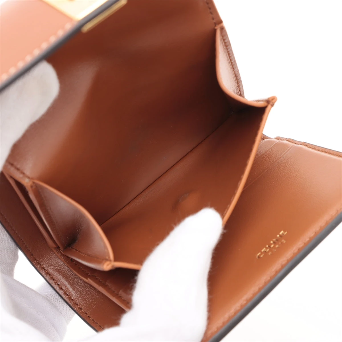 セリーヌ スモールトリフォールドウォレット16 レザー