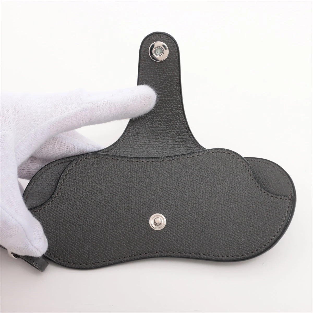 ヴァレクストラ レザー メガネケース グレー A3505811｜中古ブランド品