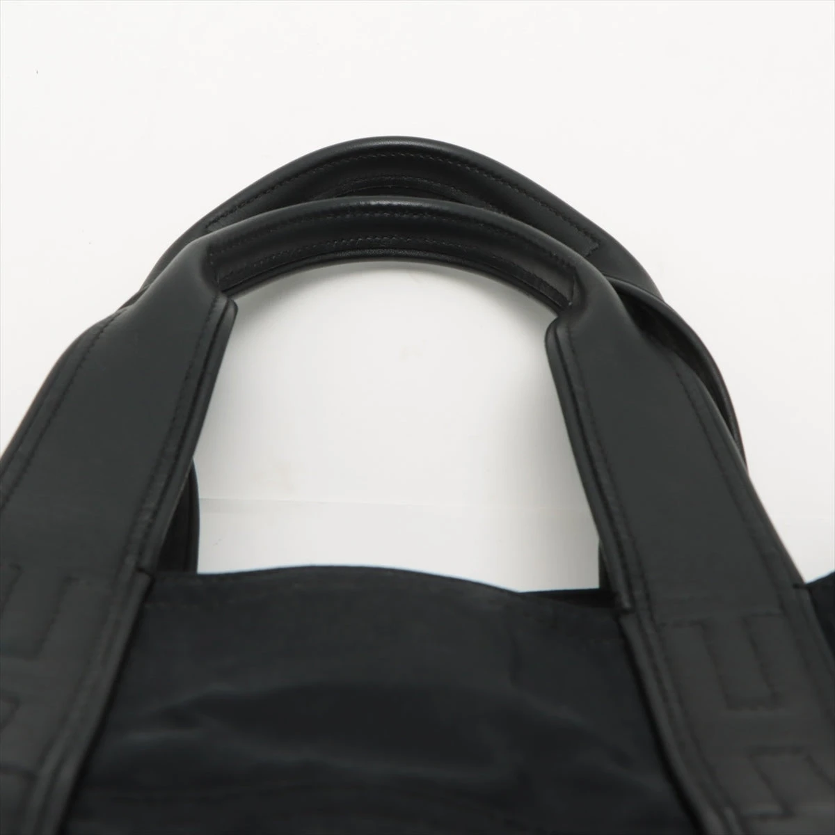 エルメス アカプルコMM ナイロン×レザー ブラック シルバー金具