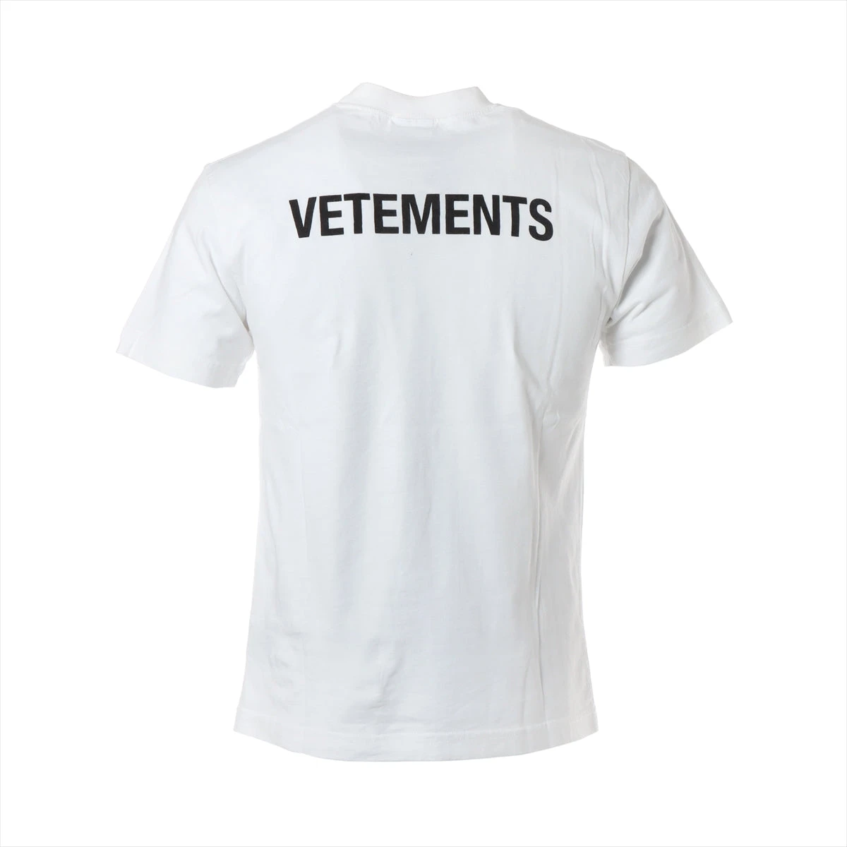 ヴェトモン コットン Tシャツ XS ホワイト バックロゴSTAFFプリント