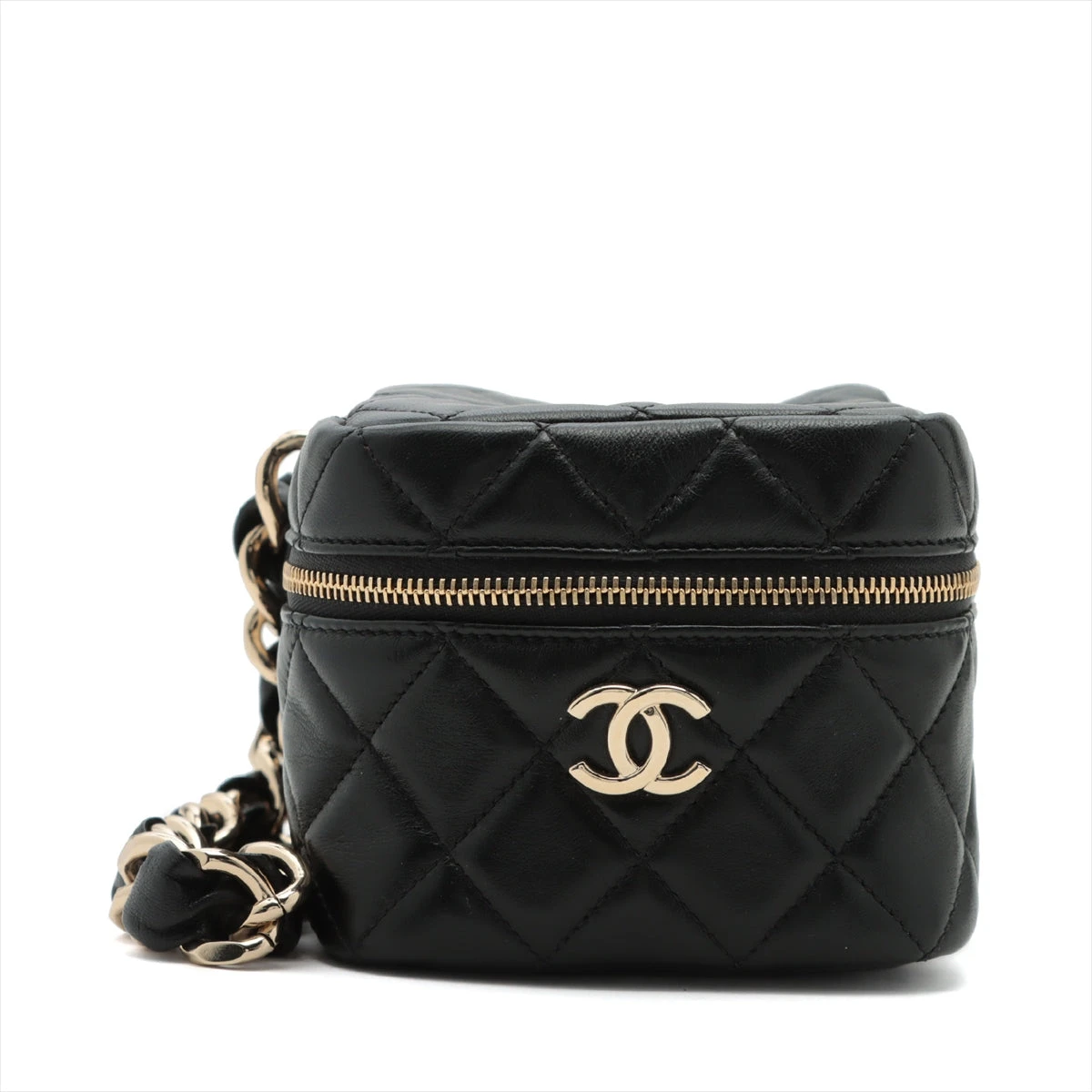 CHANEL マトラッセ クロワッサン チェーン リングハンドル ハンドバッグ CHANEL シャネル マトラッセ チェーンハンドバッグ（2018.01.09