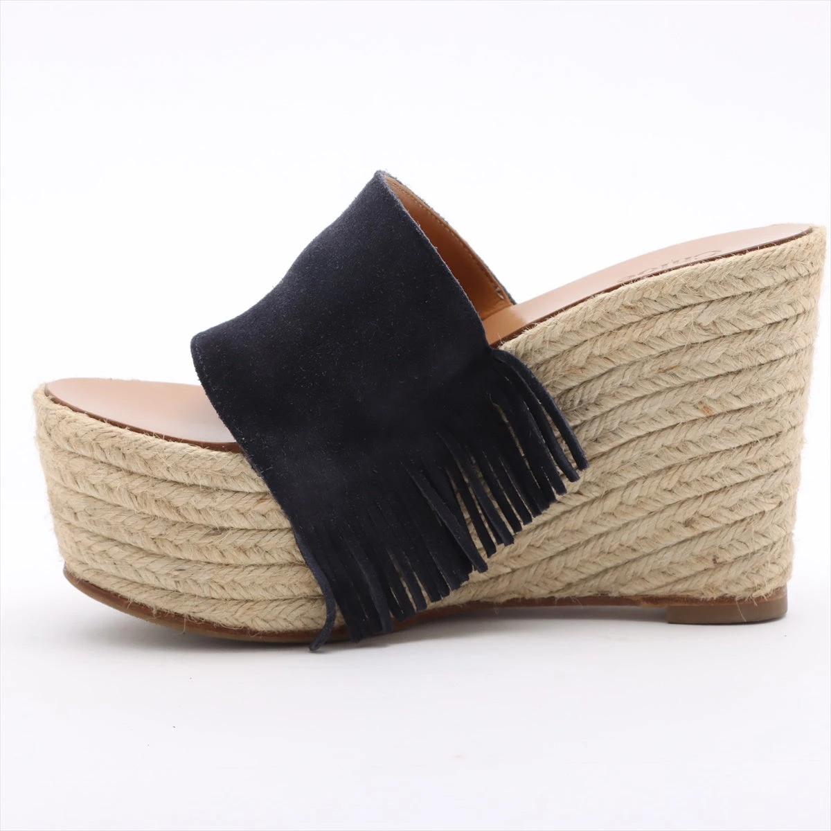 【新品未使用】クロエ Chloe ウエッジ サンダル フリンジ シャネル プラダ Chloe クロエ サンダル WOODY ウッディ CHC22U188Z3 レディース