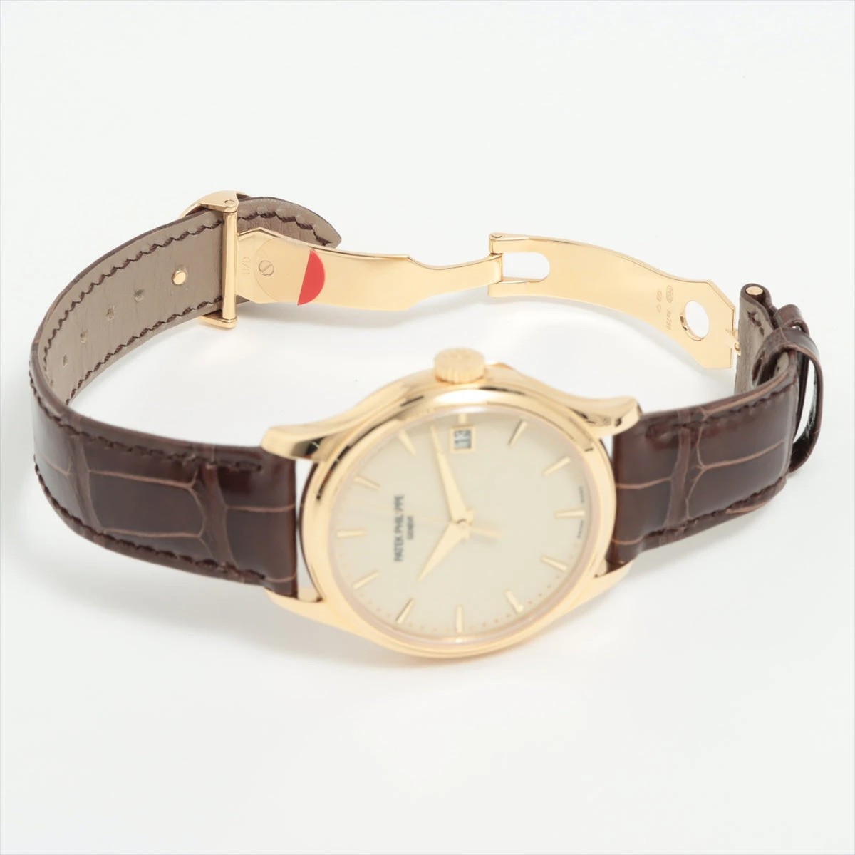 パテックフィリップ カラトラバ 5227J-001 7265536 YG×革 AT