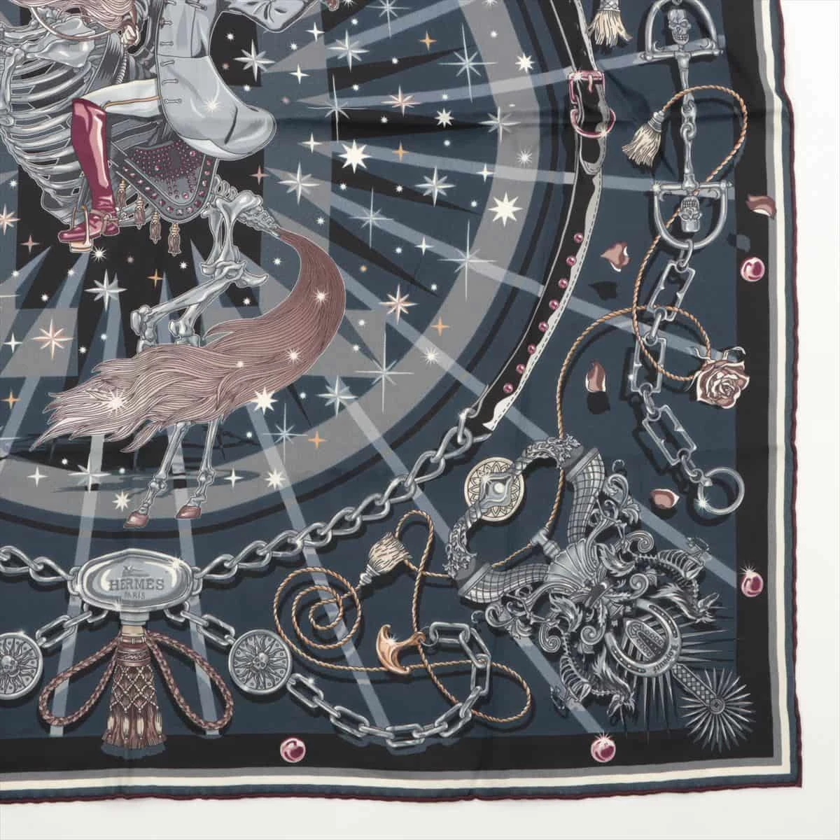 エルメス カレ70 C'est La Fete セラフィット スカーフ シルク