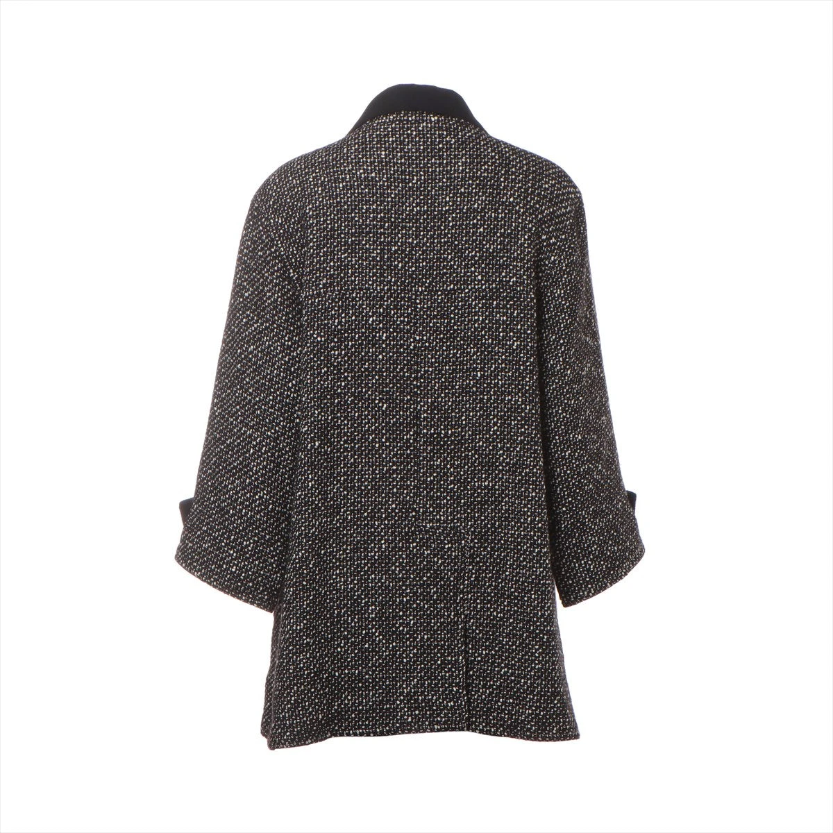 CHANEL カシミヤ100% ココマークボタン Aラインコート ブラック 44 2025年最新】Yahoo!オークション -シャネル コートの中古品