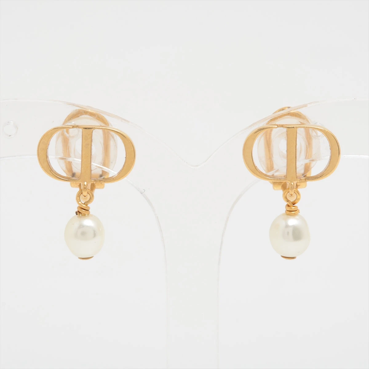 Dior ゴールドメッキ パール ピアス CD petit 正規品 片耳 ディオール ピアス レディース アクセサリ PETIT CD ピアス プチ