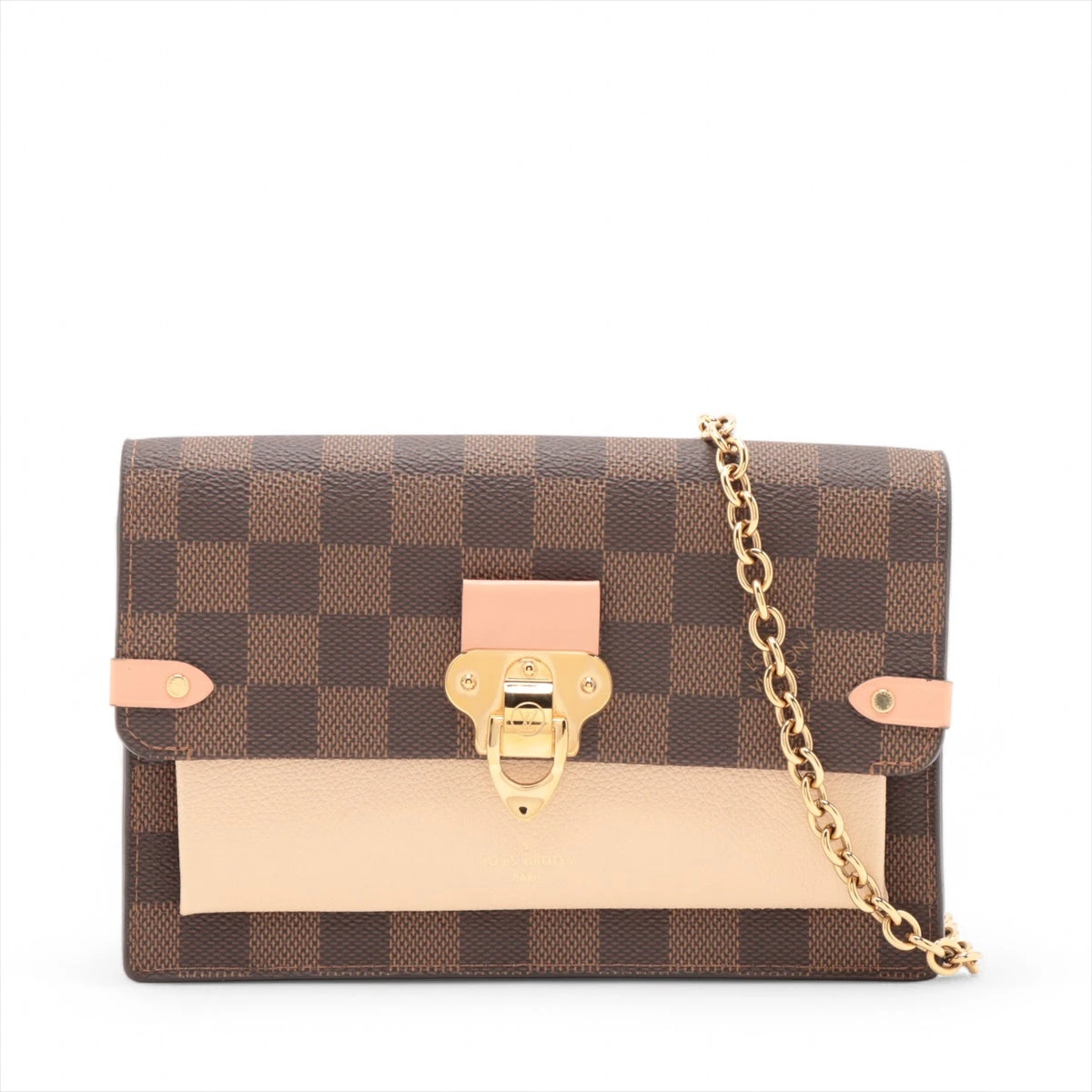 国内発送 ヴィトン ヴァヴァン チェーン財布 NM ダミエ LOUIS VUITTON ルイヴィトン 財布/チェーンウォレット 長財布