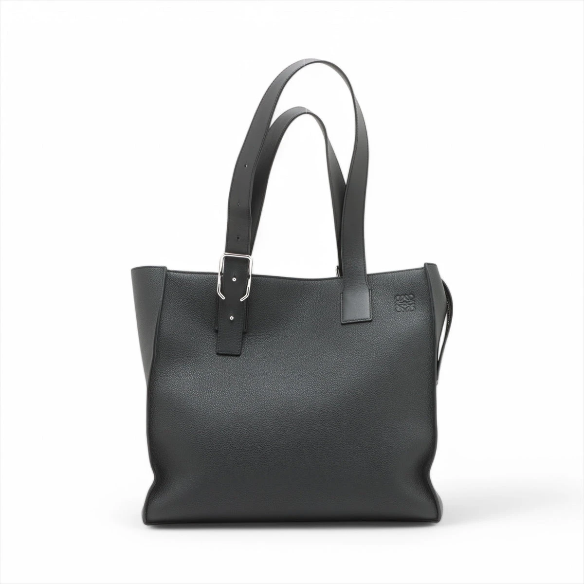 ロエベ アナグラム バックルトート レザー トートバッグ