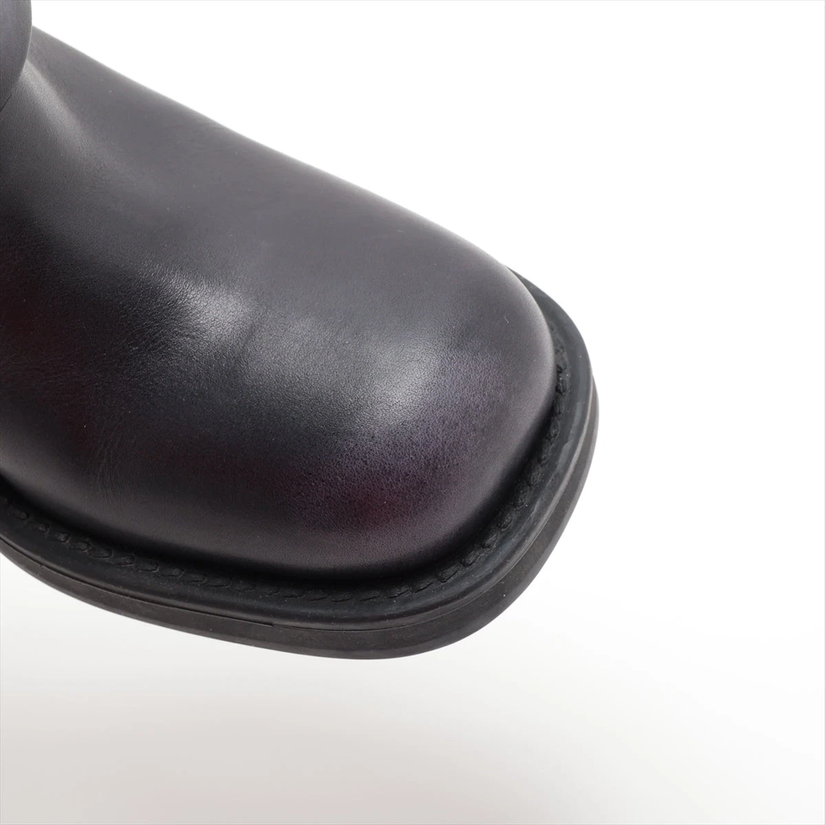 ミュウミュウ レザー ブーツ 35 レディース ブラック バックル