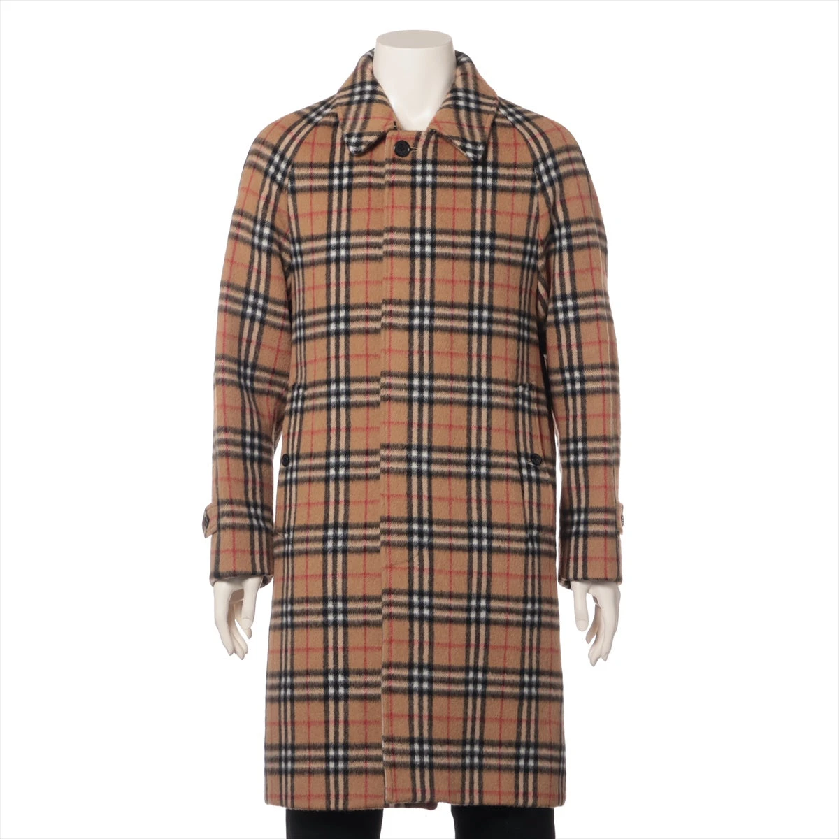 バーバリー ウール コート 50 メンズ ブラウン 8002600 ガーメント付