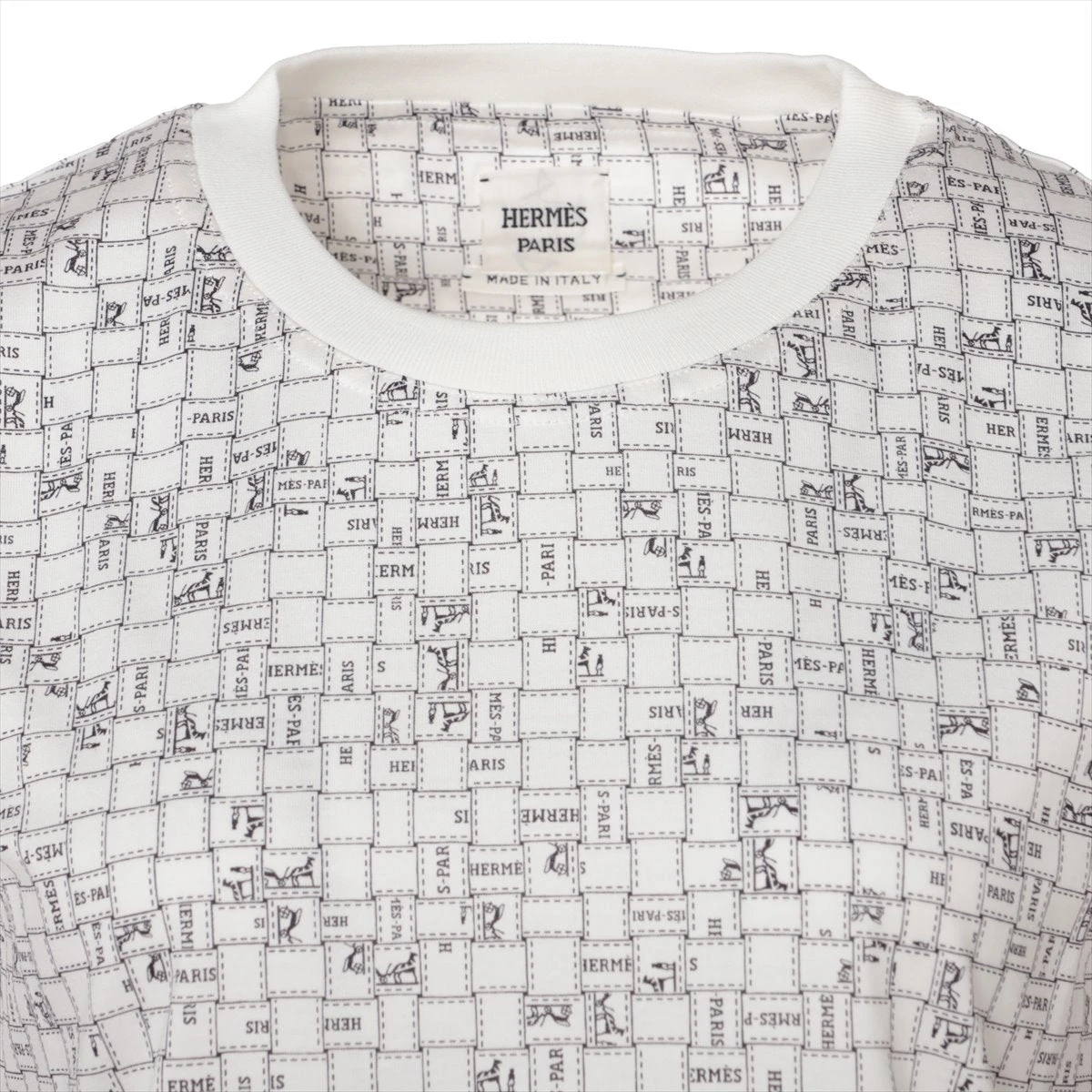 エルメス ボルデュック コットン Tシャツ 38 レディース
