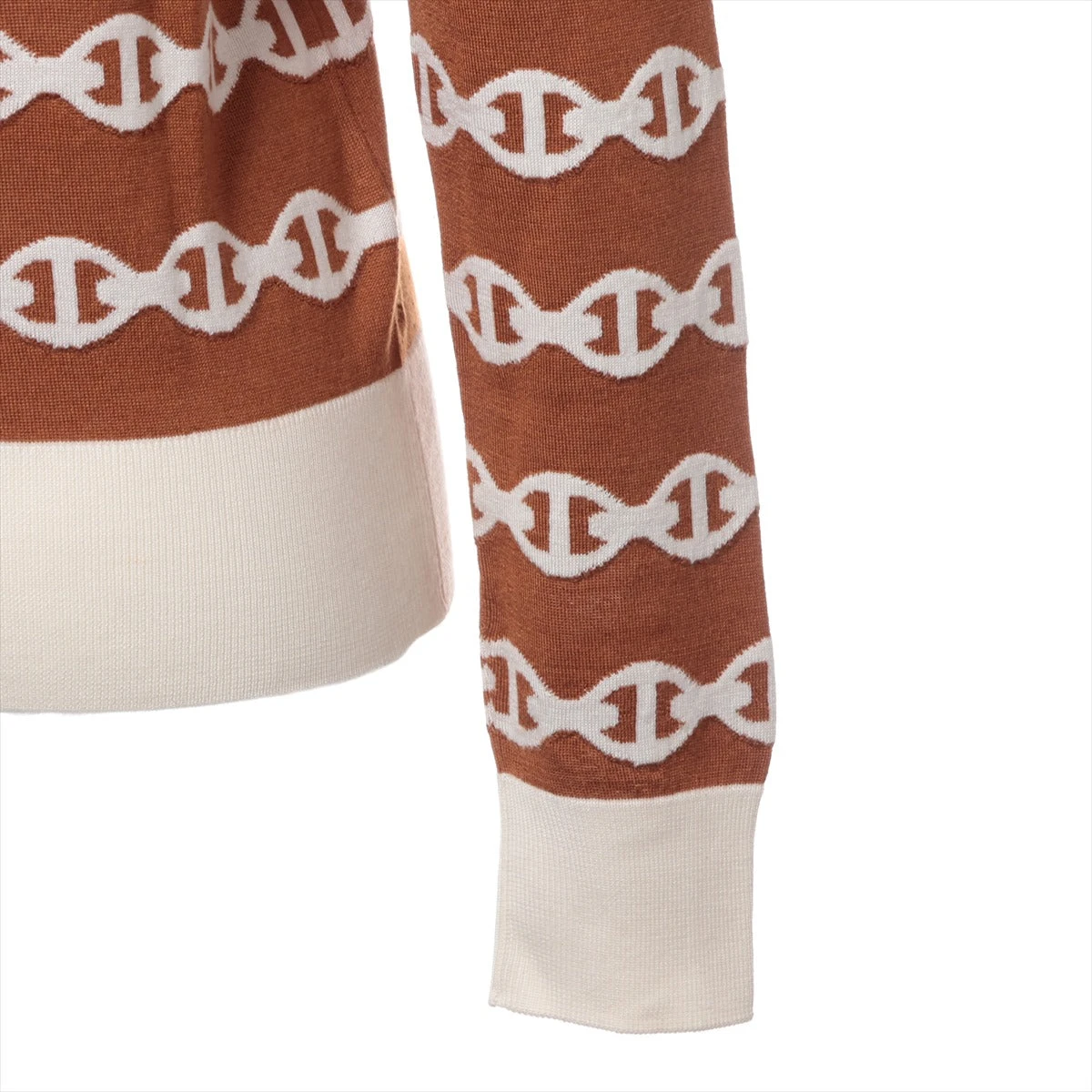 エルメス シェーヌダンクル カシミヤ×シルク ニット 36