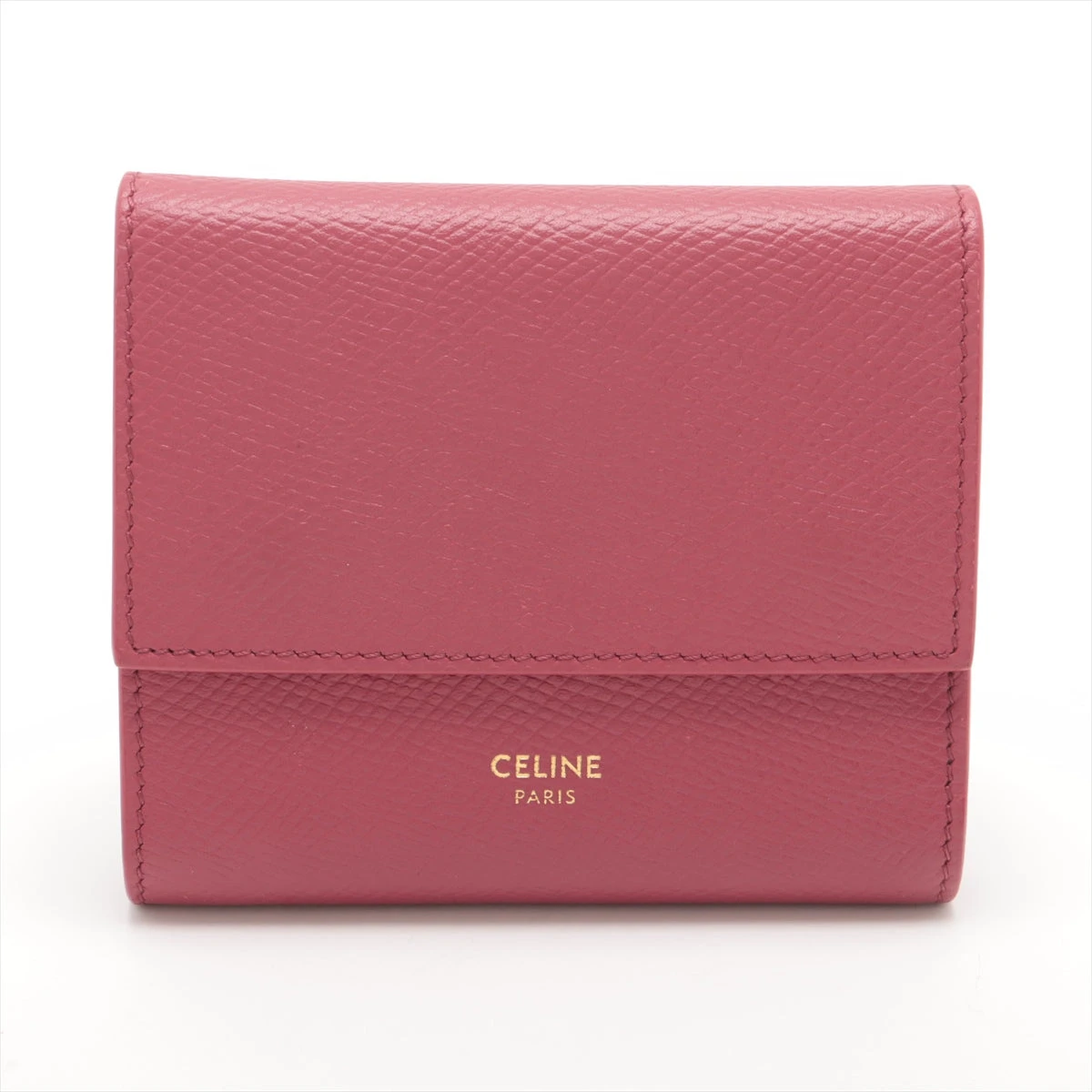 セリーヌ スモールトリフォールド レザー コンパクトウォレット