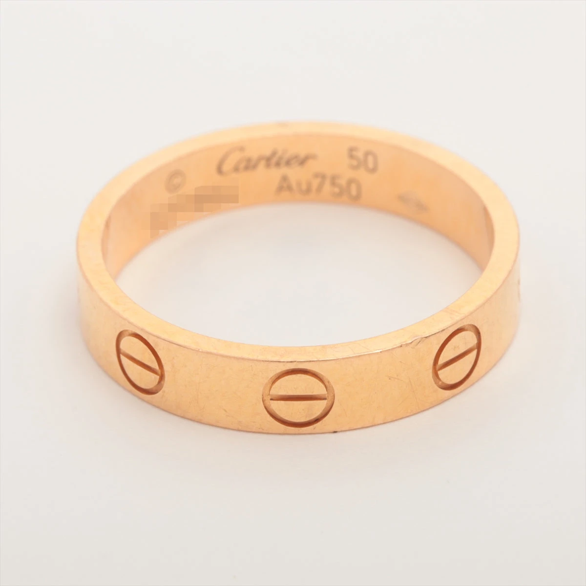 カルティエ ミニラブ リング 750(PG) 3.0g 50 CRB4085250 A3492566