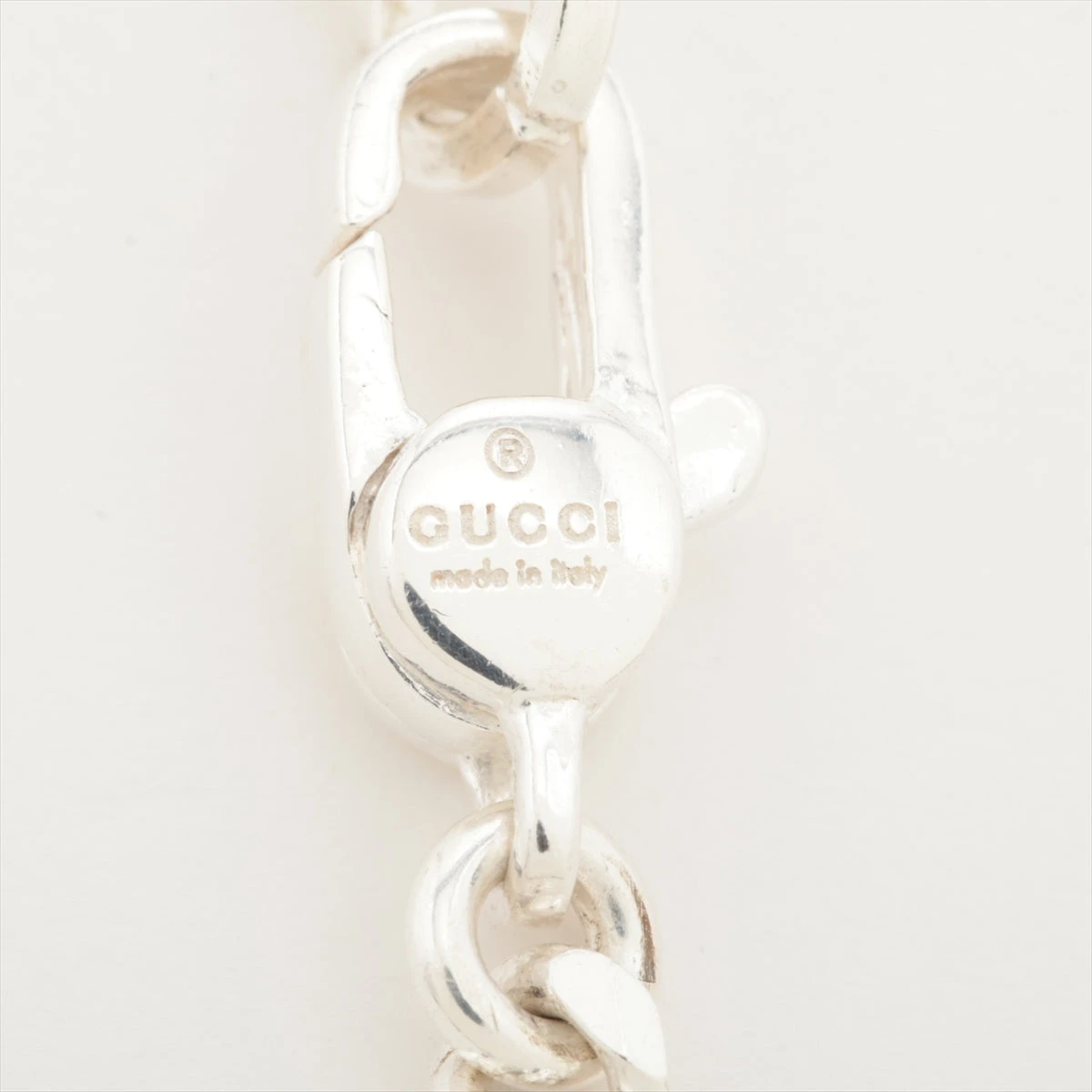 GUCCIグッチ シルバー925ノットインフィニティネックレス イタリア製 美品 z0006516-1_wm.jpg