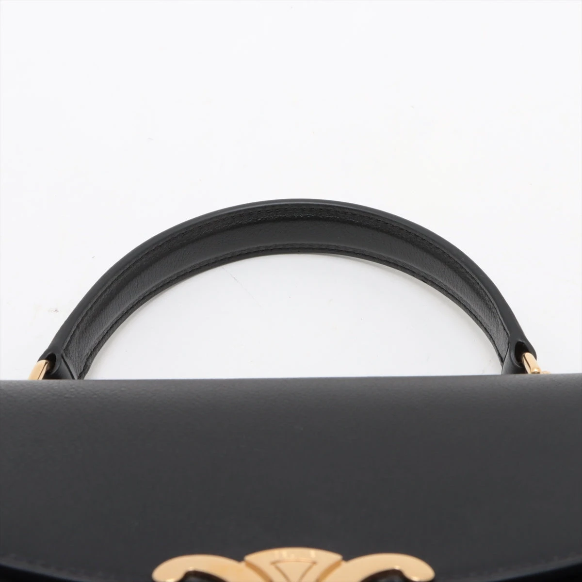 セリーヌ ミディアム ニノ レザー 2WAYハンドバッグ ブラック UP010977