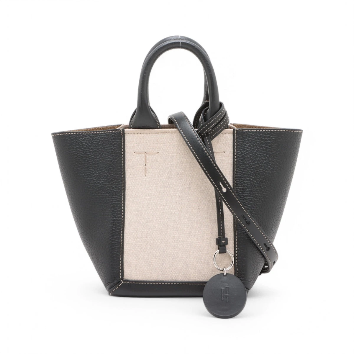 買ってねー トッズ×ロンハーマン ダブルアップ ミニ キャンバス×レザー 2WAY