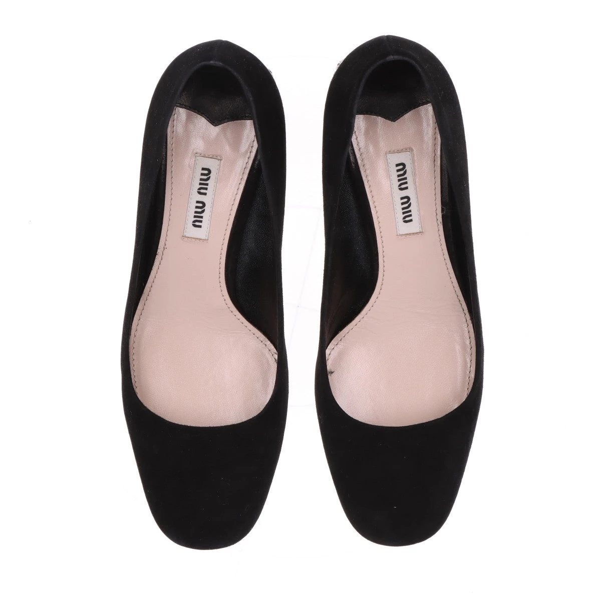 MIUMIU パンプス 靴 シューズ スエード ブラック スター 36 ミュウミュウ スエード パンプス 36 レディース ブラック