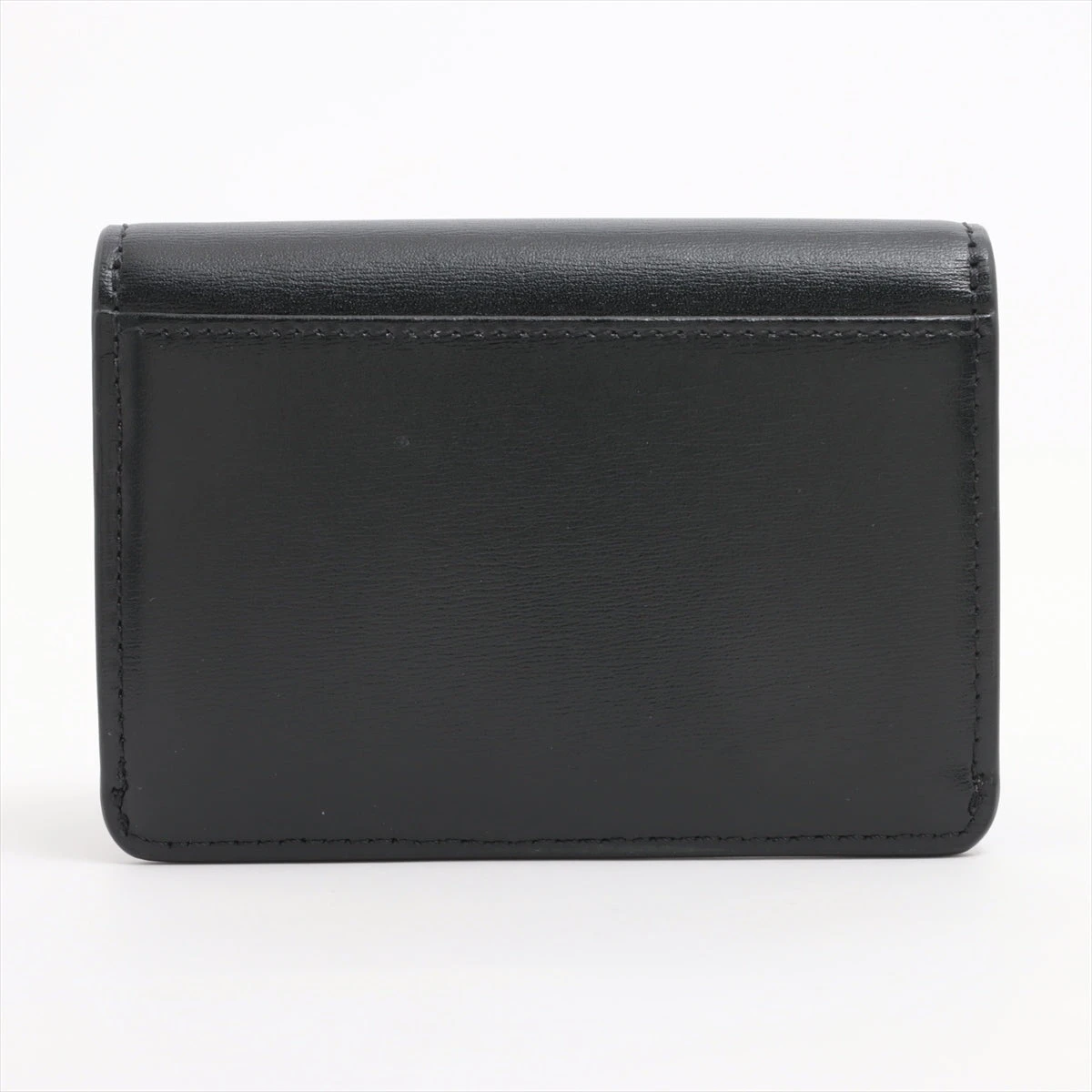 CELINE セリーヌ カードケース トリオンフ シャイニー ブラック CELINE - セリーヌ トリオンフ フラップ付きカードホルダー 名刺