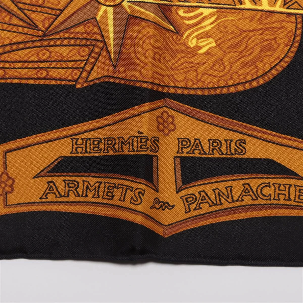 エルメス カレ90 ARMETS en PANACHE 羽飾りの兜 スカーフ シルク
