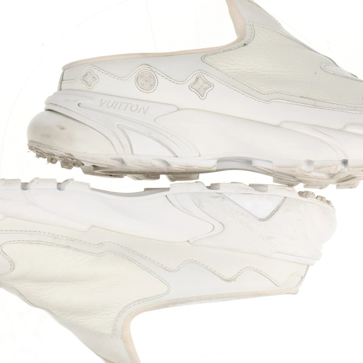 ヴィトン タティックライン 22年 レザー スリッポン 7 メンズ ホワイト