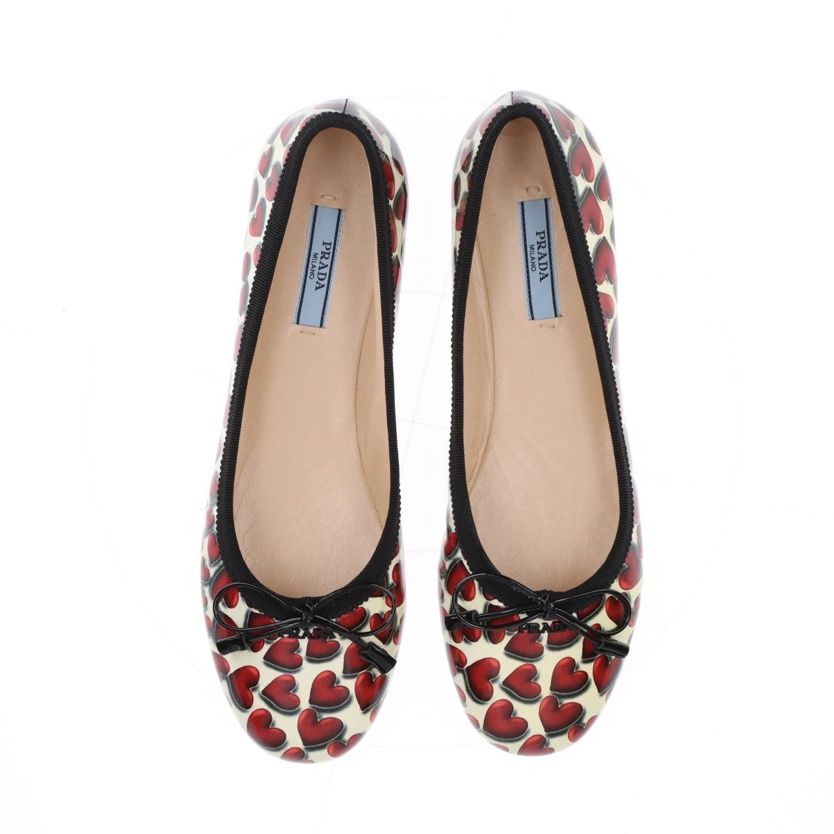 PRADA パテントレザー バレエシューズ スリングバック 25新作 プラダ パテント レザー スリングバック バレリーナ