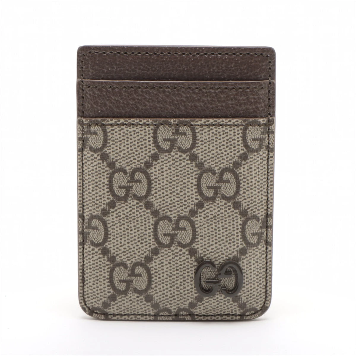 GUCCI GGスプリームキャンバス ウェブ ストライプ 二つ折り財布 楽天