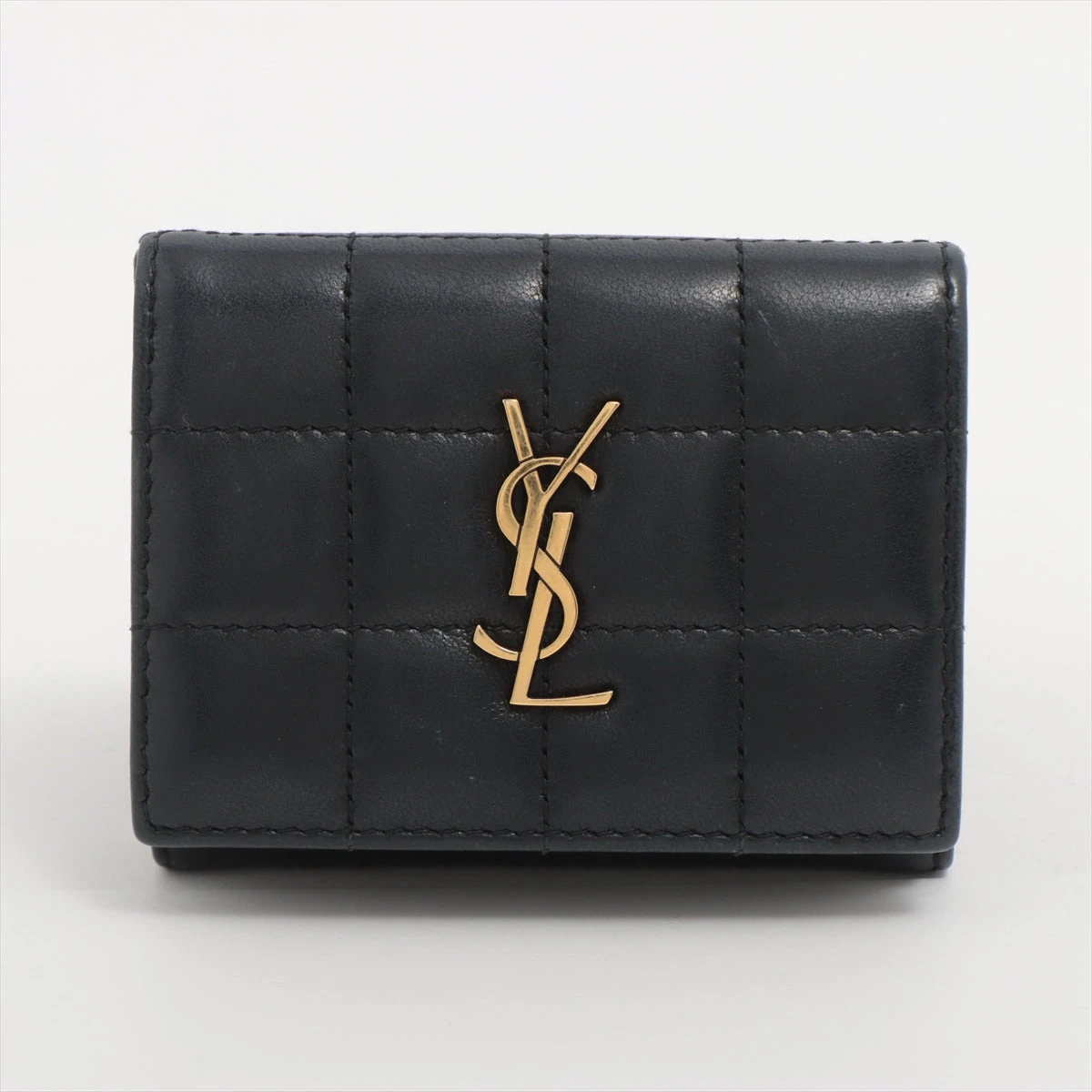 SAINT LAURENT PARIS サンローラン コンパクトウォレット（黒） サンローラン SAINT LAURENT 三つ折り財布 コンパクトウォレット