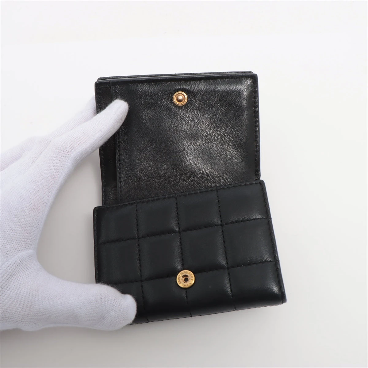 サンローランパリ YSLライン TGN787557 レザー コンパクト
