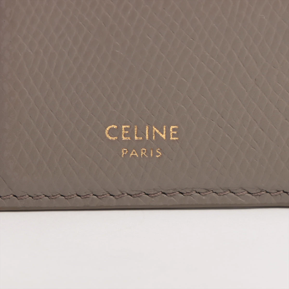 セリーヌ コンパクト ジップドカードホルダー レザー フラグメント