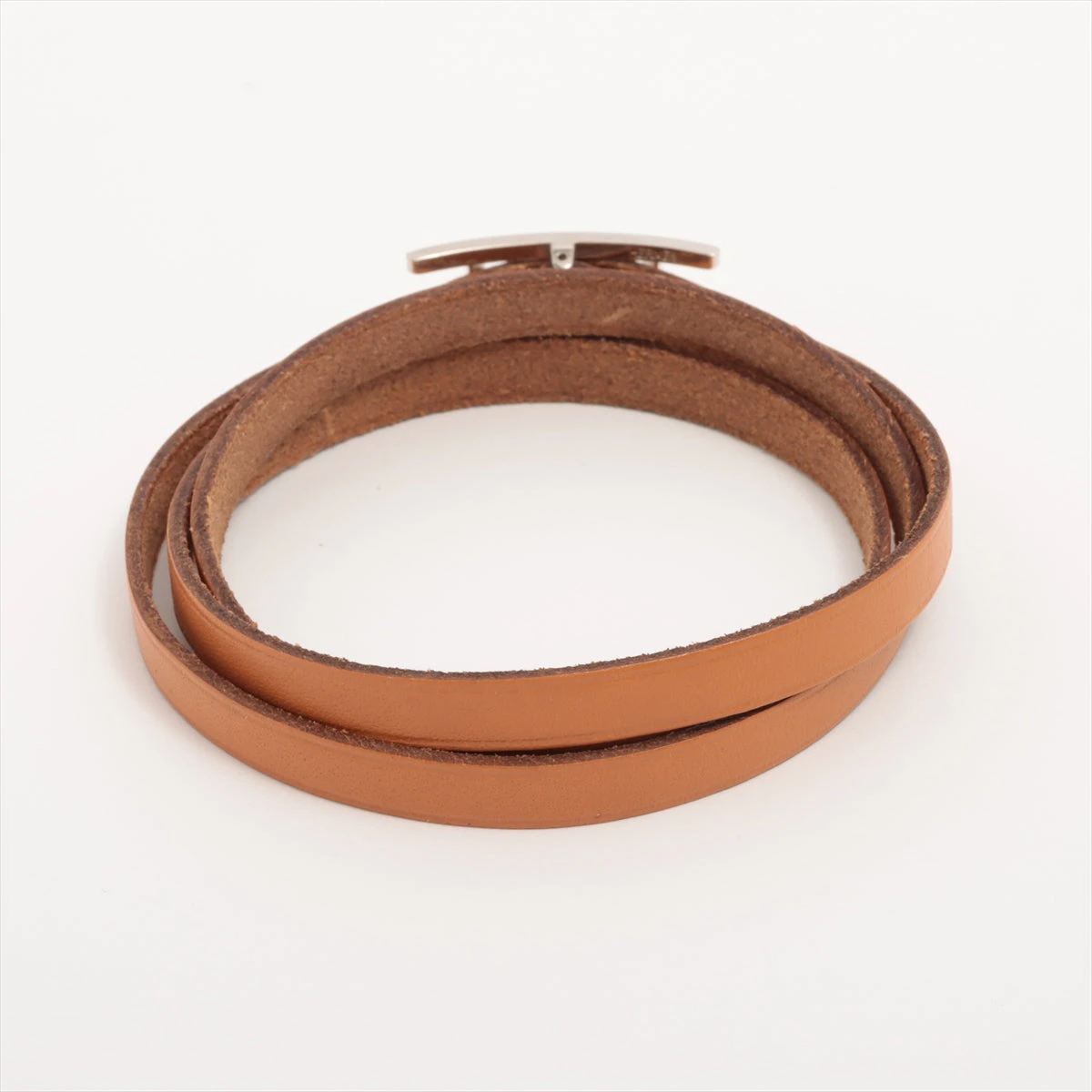 エルメス アピ3 刻印不鮮明 ブレスレット レザー×メタル