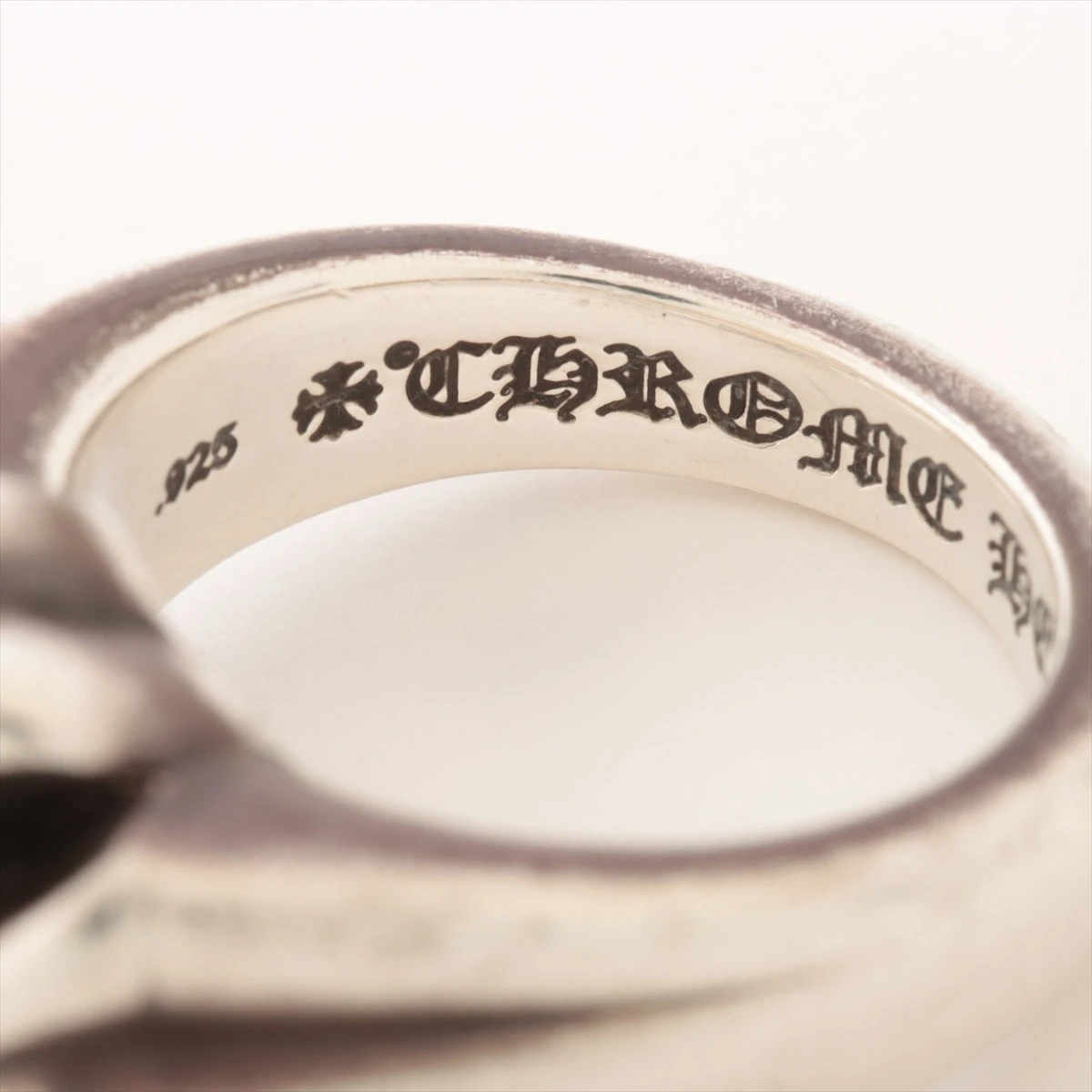 クロムハーツ カットアウト プラス ラージ リング シルバー CHROME HEARTS クロムハーツ カットアウトCHプラスリング ラージ
