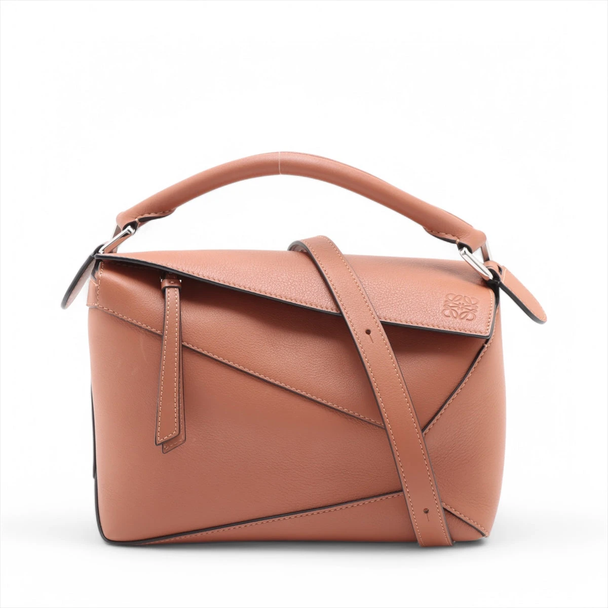 LOEWE ブラウン ショルダーバッグ ロエベ パズルバッグ スモール レザー 2WAYショルダーバッグ ブラウン