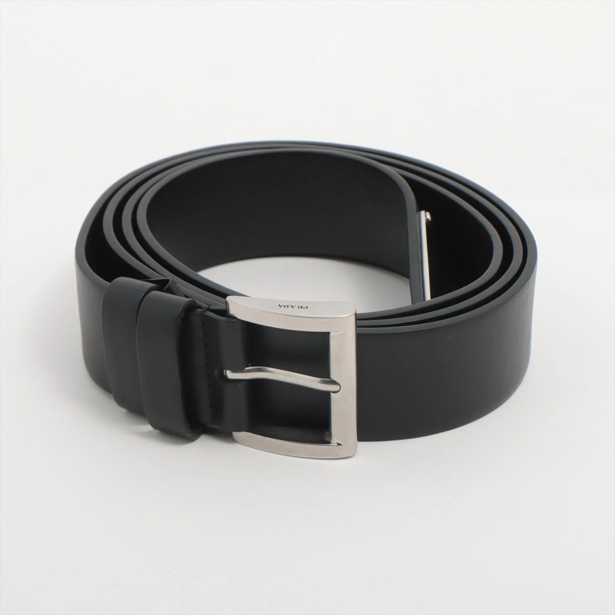 PRADA レザーベルト ブラック 36/90 90