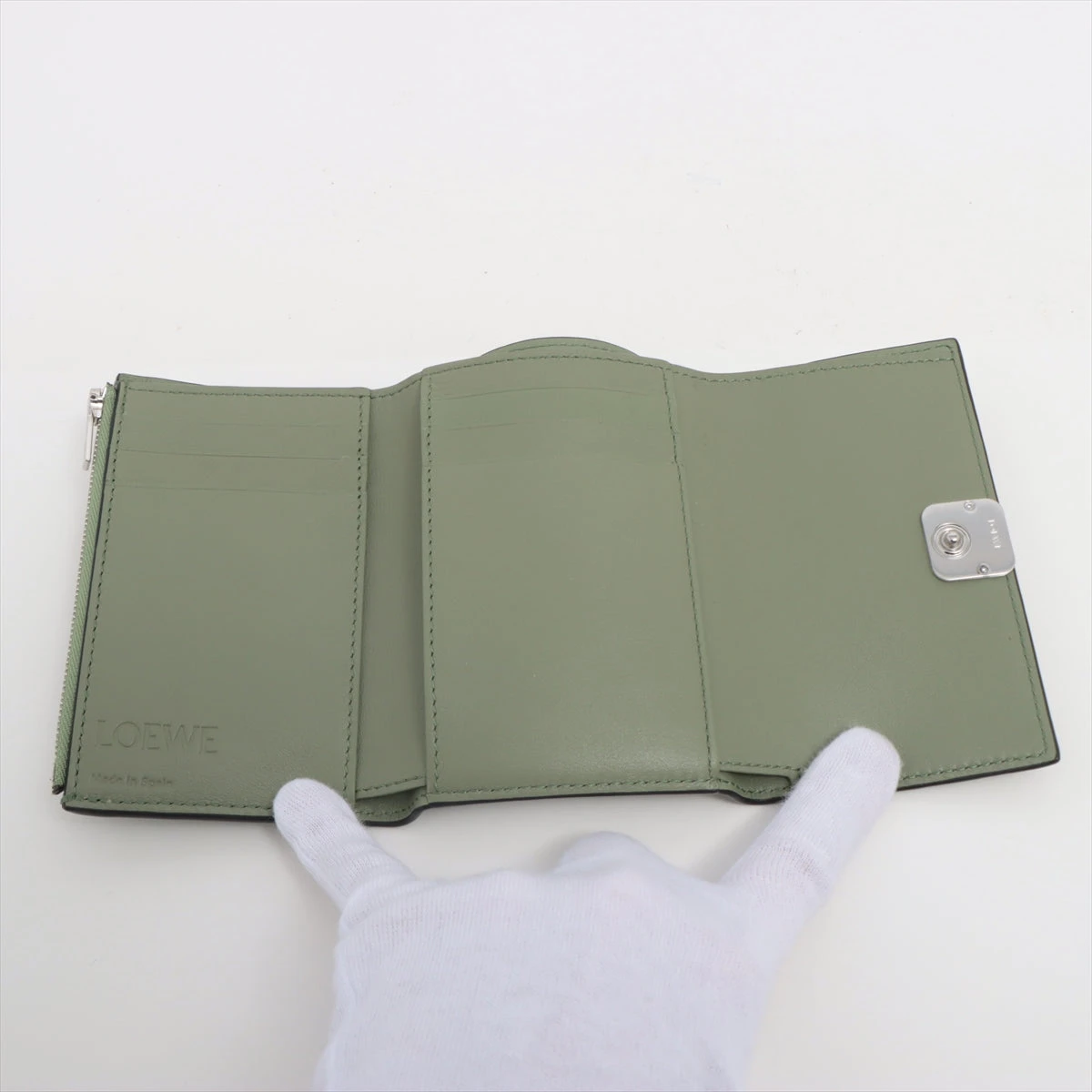 ロエベ アナグラム スモールバーティカルウォレット レザー