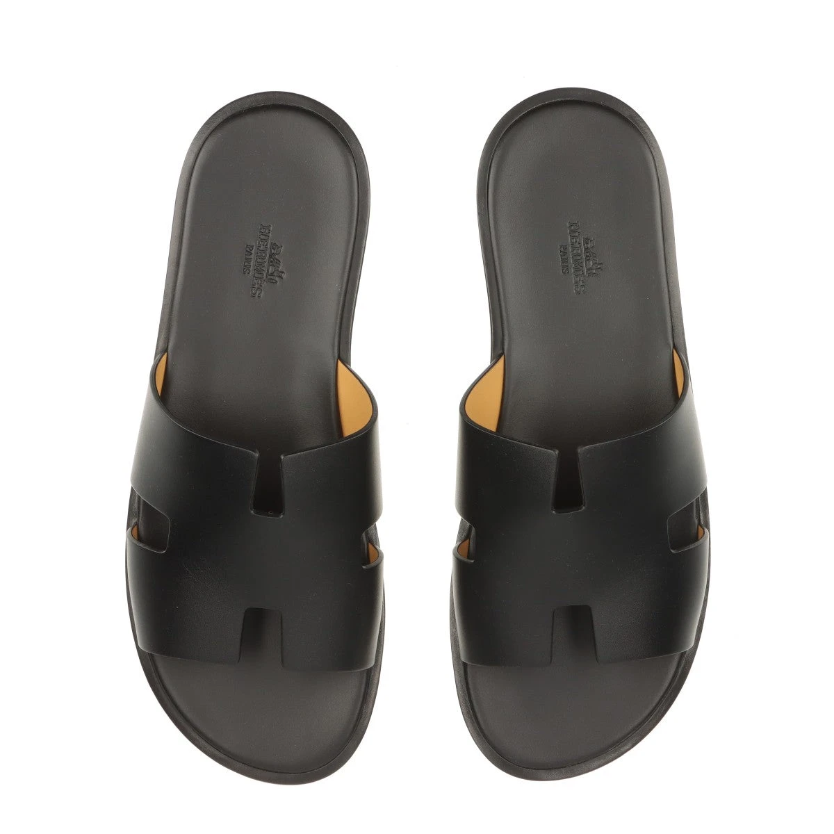 エルメス レザー サンダル イズミール 箱 袋 HERMES 黒 27 革 42 エルメス イズミール レザー サンダル EU42 メンズ ブラック 箱 保存袋