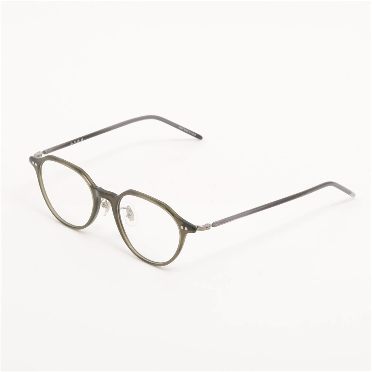 金子眼鏡 メガネ プラスチック カーキ KC-74 A3504849｜中古