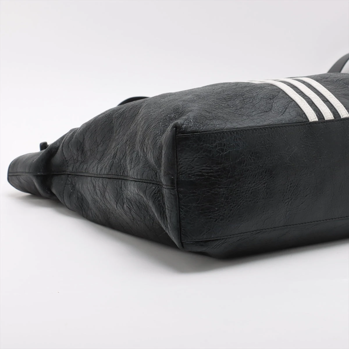 バレンシアガ×アディダス レザー 2WAYハンドバッグ ブラック 721827