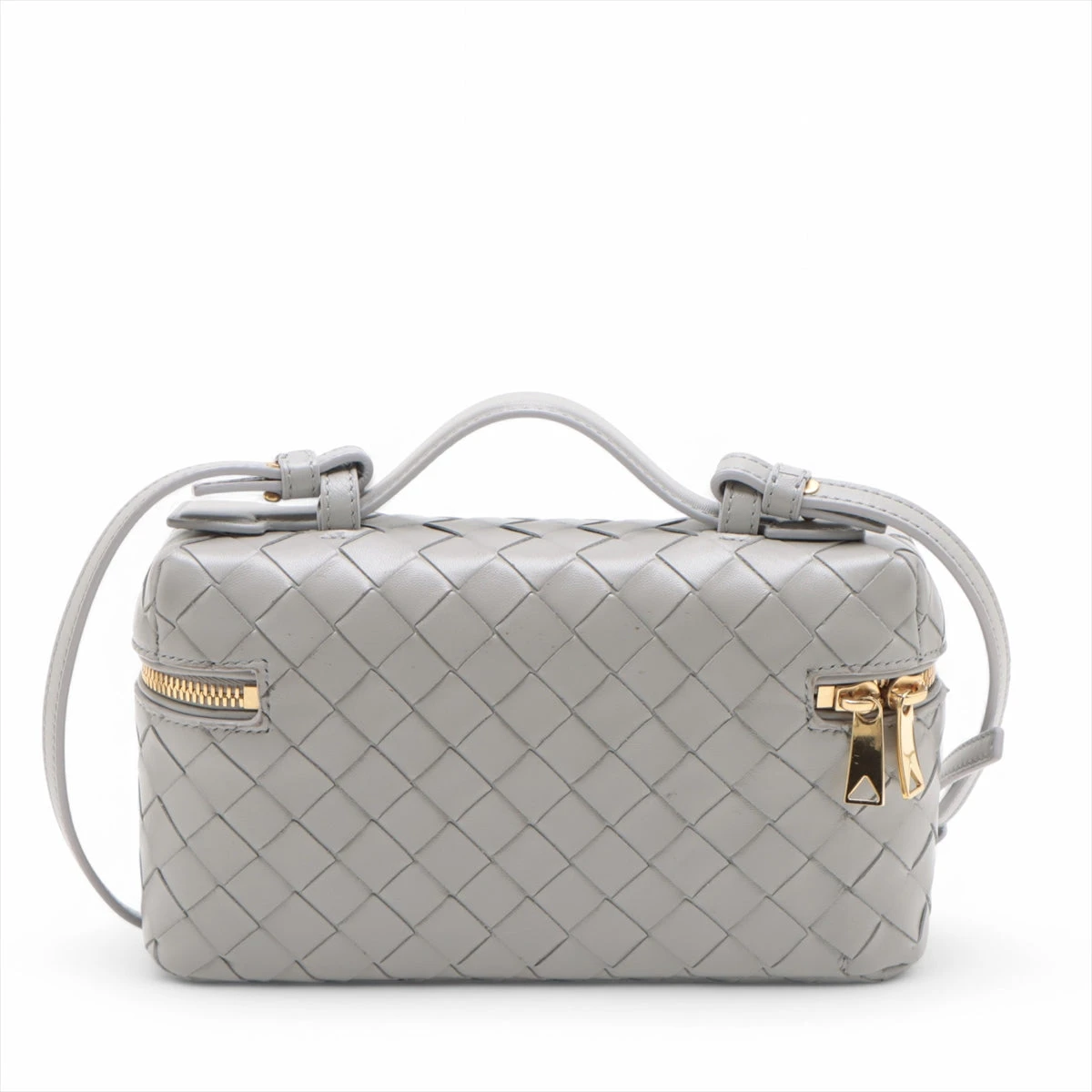Bang Bang イントレチャート スエード バニティ バッグ Bottega Veneta - バンバン イントレチャート レザー クロス