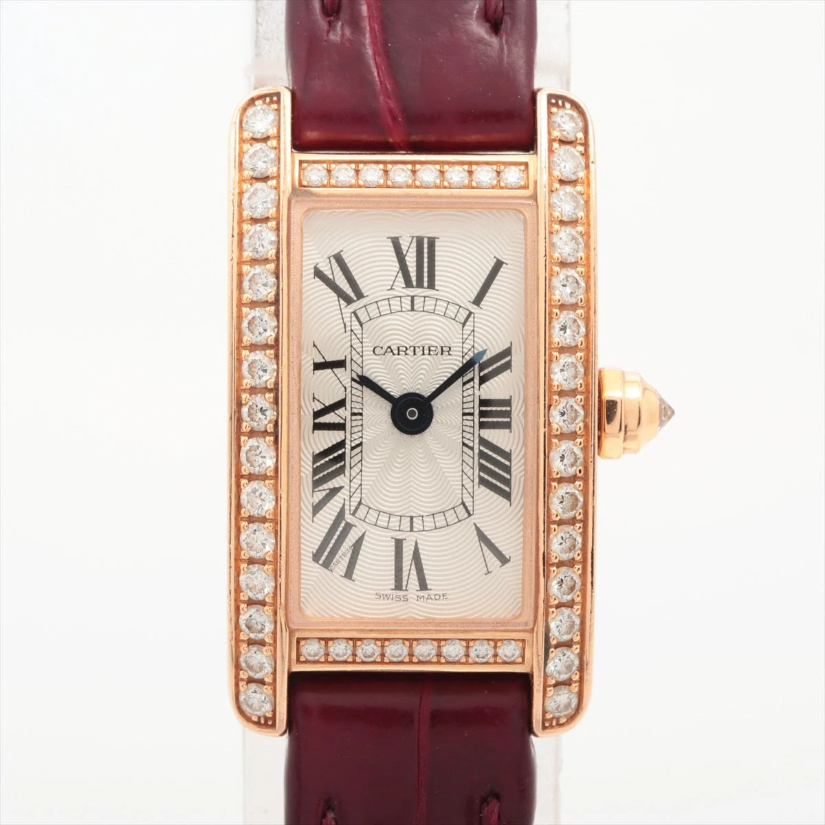 コスモス 美品】Cartier カルティエ タンク アメリカンミニ カルティエ Cartier タンクアメリカン ミニ WB710015 シルバー