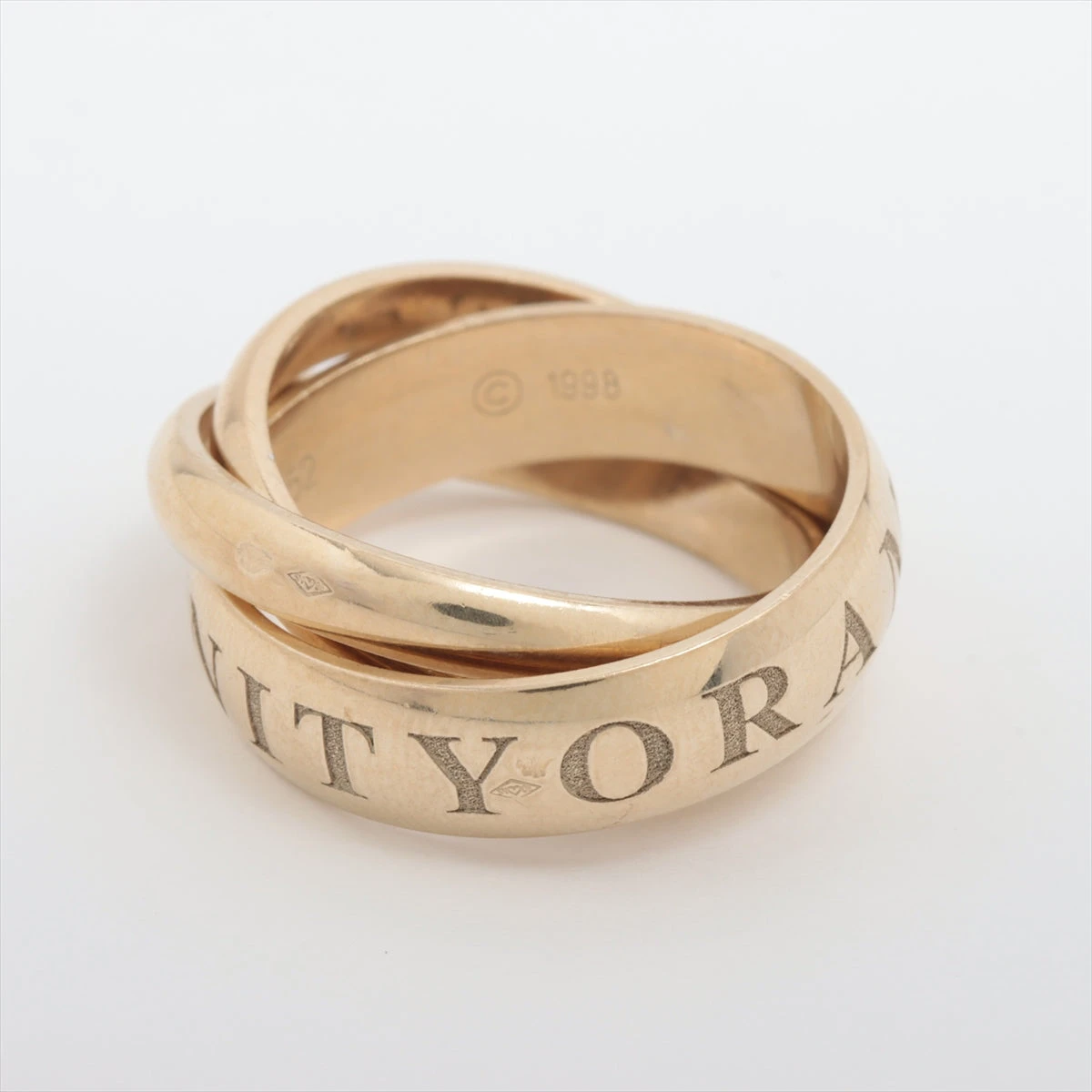 カルティエ トリニティ クリスマス限定 リング 750(WG) 11.6g 52  