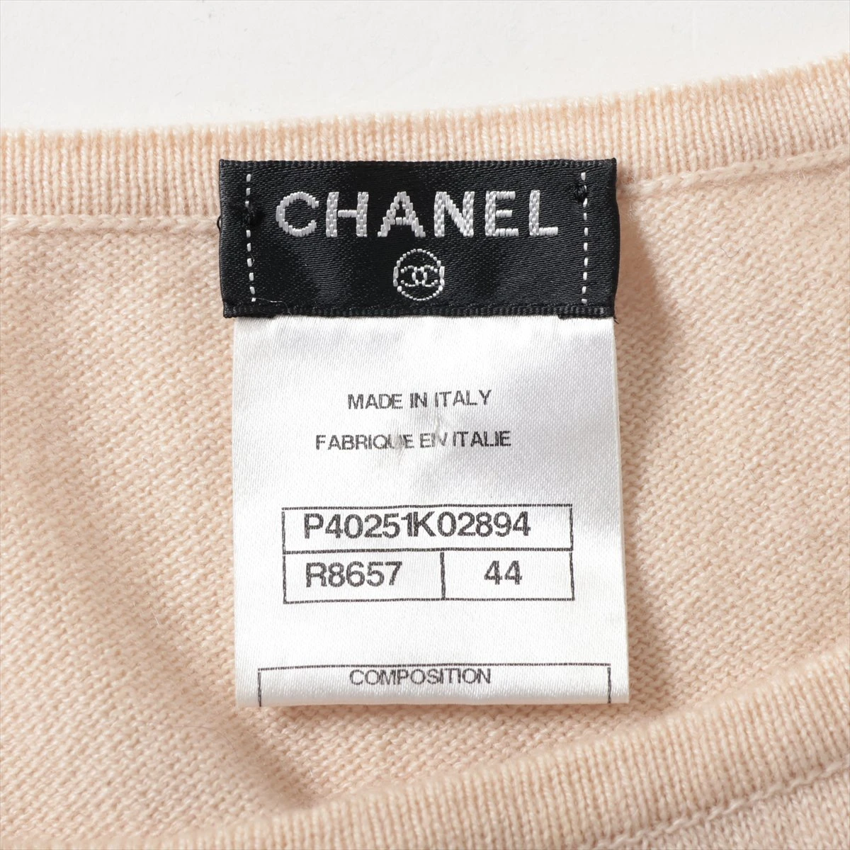 CHANEL シャネル カシミヤ ノースリーブ 夏 B9899 CHANEL シャネル カシミヤ ノースリーブ 夏 B9899
